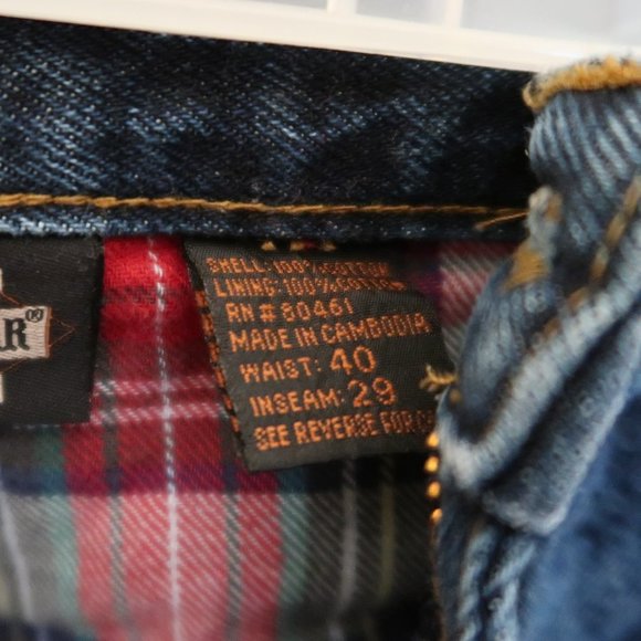 Men's Guide Gear Insulated Flannel-Lined Denim Jeans Size 40 x 29 - Picture 6 of 13